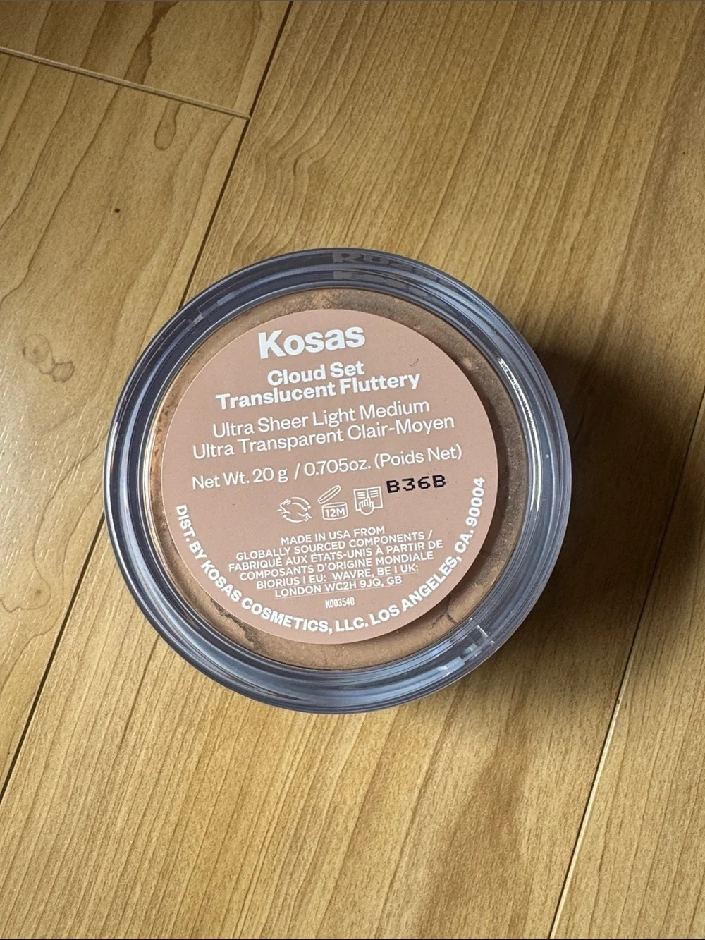 Kosas Cloud Set Translucent Fluttery